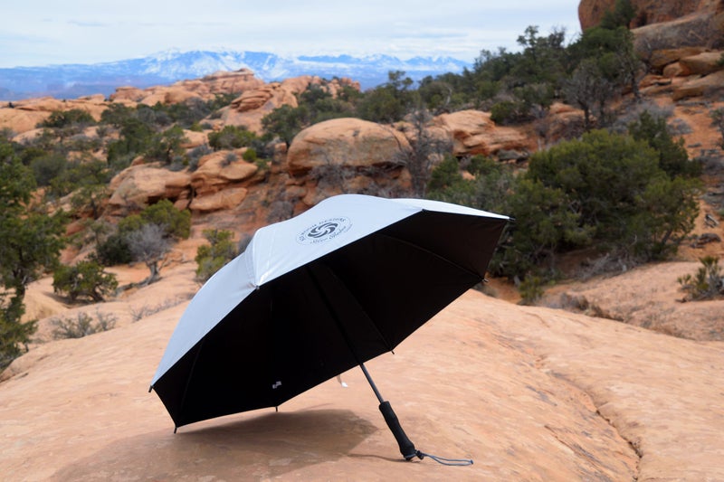 Six Moon Designs Base Silver Shadow - Ultralight, Hiking Umbrella - 8.9 OZ - 252 G For Ultimate Sun and Rain Protection - Perfect for Trekking Adventures or Travel. - Image 2